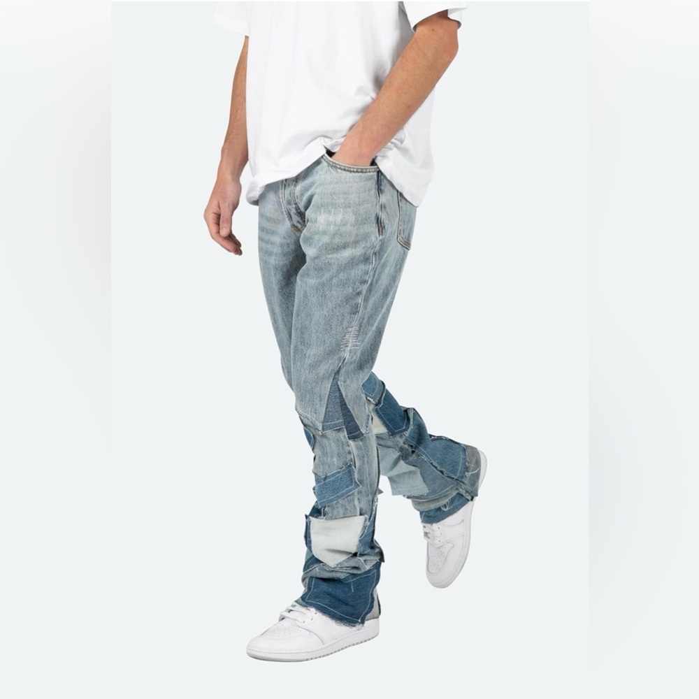 mnml Men's B424 Patch Flare Denim